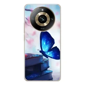 Силіконовий бампер з картинкою звірів для Realme 11 Pro 5G (Метелик синій)
