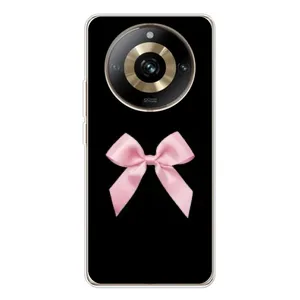 Чехол банты для Realme 11 Pro 5G (Бант на черном)