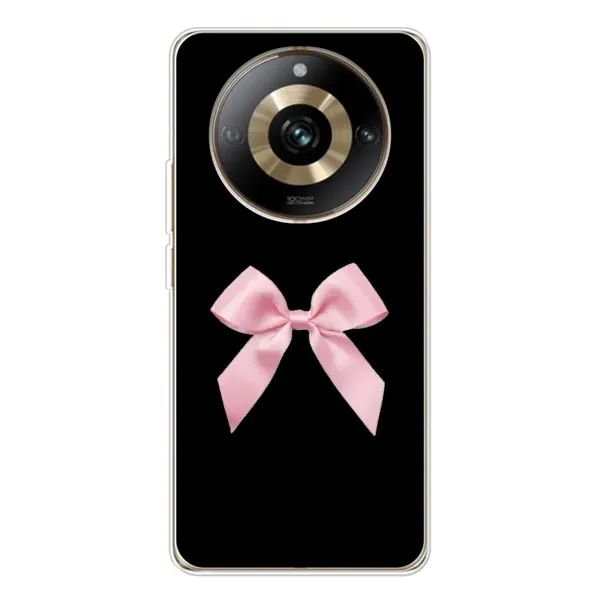 Чехол с рисунком «Бант на черном» для Realme 11 Pro 5G Чехол с рисунком «Бант на черном» для Realme 11 Pro 5G