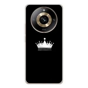 Чохол (Корона на чорному фоні) для 11 Про 5G (Біла корона)