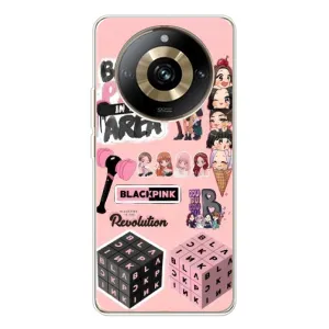 Чехлы с картинкой для Realme 11 Pro 5G (BLACK PINK коллаж)