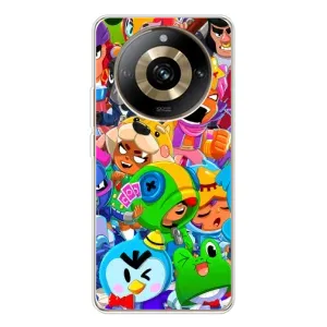 Силиконовый Чехол на Realme 11 Pro 5G с картинкой Brawl Stars (Brawl-Stars)