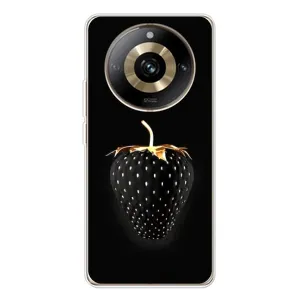 Чехол с изображением вкусной еды для Realme 11 Pro 5G (Чёрная клубника)