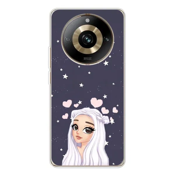 Чохол з малюнком «Дівчина та серця» для Realme 11 Pro 5G Чохол з малюнком «Дівчина та серця» для Realme 11 Pro 5G