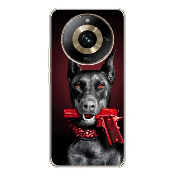 Чехол с рисунком «Доберман злой» для Realme 11 Pro 5G Чехол с рисунком «Доберман злой» для Realme 11 Pro 5G
