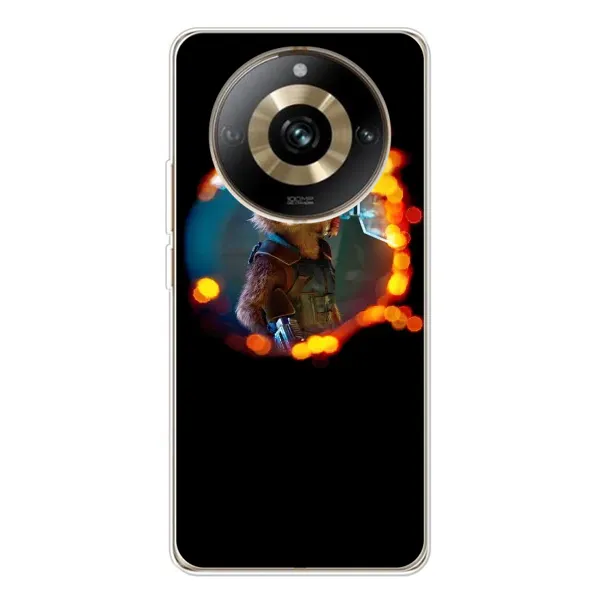 Чехол с рисунком «Енот Ракета» для Realme 11 Pro 5G