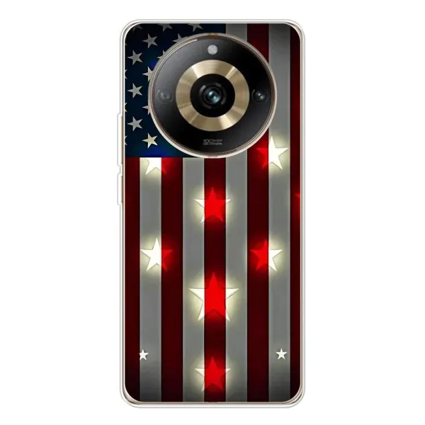 Чехол с рисунком «Флаг США 2» для Realme 11 Pro 5G Чехол с рисунком «Флаг США 2» для Realme 11 Pro 5G