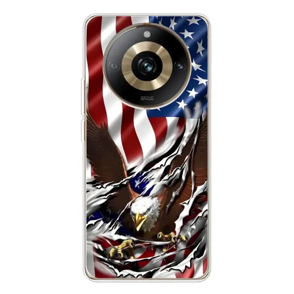 Чехол с рисунком «Флаг USA» для Realme 11 Pro 5G Чехол с рисунком «Флаг USA» для Realme 11 Pro 5G