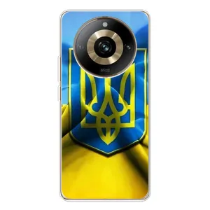 Чехол с картинкой (Патриотический ГЕРБ) на Realme 11 Pro 5G (Герб и Флаг Украины)