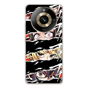 Силиконовые чехлы с глазами Anime для 11 Про 5G (Глаза на чорном)