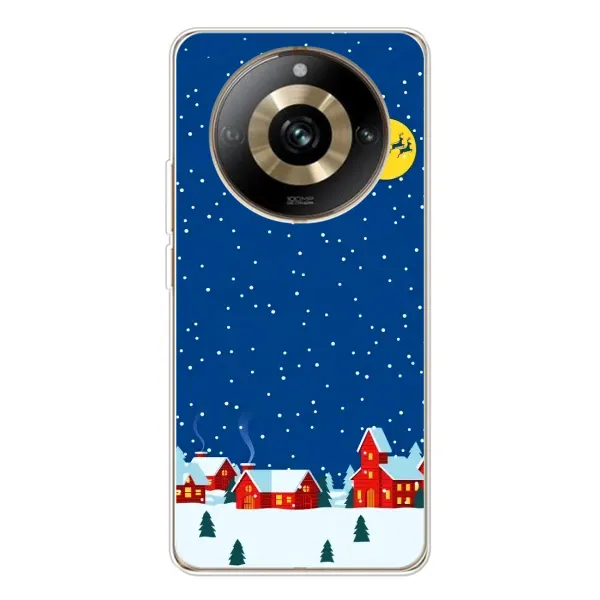Чехол с рисунком «Город в снегу» для Realme 11 Pro 5G Чехол с рисунком «Город в снегу» для Realme 11 Pro 5G