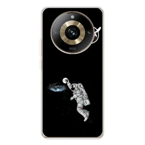 Силиконовый бампер с принтом "Наса" на Realme 11 Pro 5G (Космонавт баскетболист)
