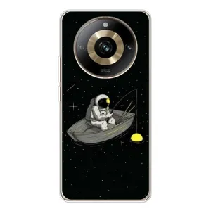 Силіконовый Чохол з принтом "Космонавти" на Realme 11 Pro 5G (Космонавт на рибалці)