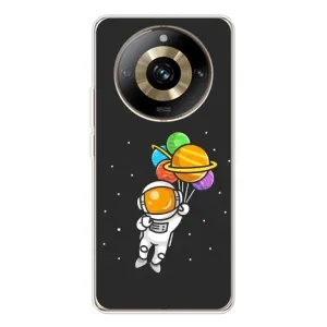 Силіконовый Чохол з принтом "Космонавти" на Realme 11 Pro 5G (Космонавт з кульками)