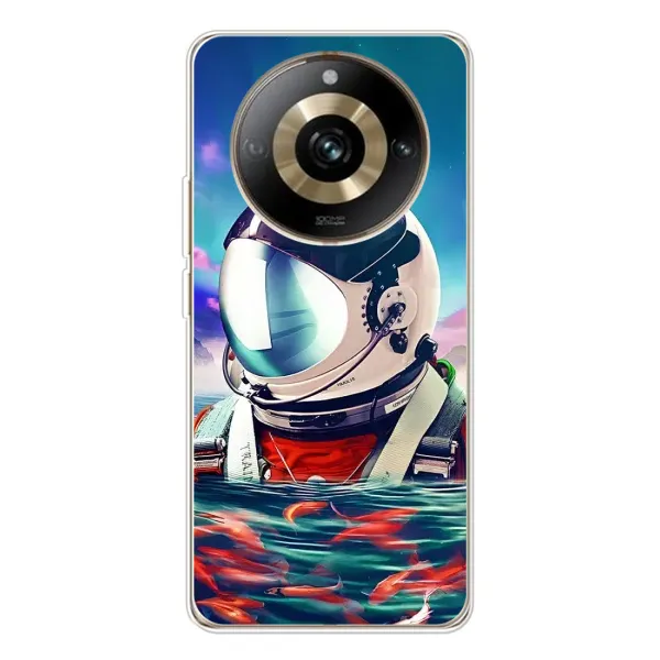 Чехол с рисунком «Космонавт в воде» для Realme 11 Pro 5G Чехол с рисунком «Космонавт в воде» для Realme 11 Pro 5G