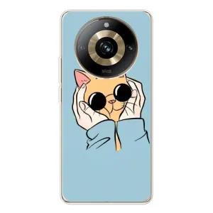Бампер з зображенням Котиків для 11 Про 5G (КОТИК в окулярах)