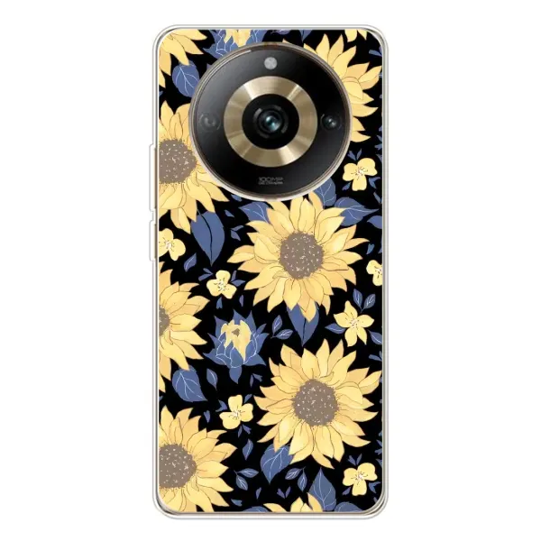 Чехол с рисунком «красивые цветы» для Realme 11 Pro 5G