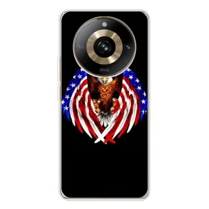 Чехол Флаг USA для Realme 11 Pro 5G (Крылья США)