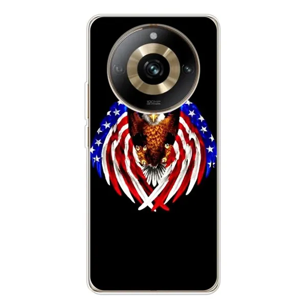 Чехол с рисунком «Крылья США» для Realme 11 Pro 5G Чехол с рисунком «Крылья США» для Realme 11 Pro 5G