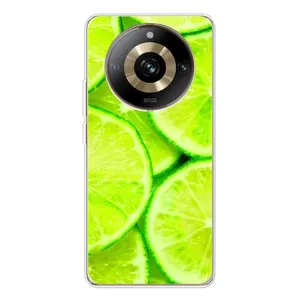 Чехол с изображением вкусной еды для Realme 11 Pro 5G (Лайм)