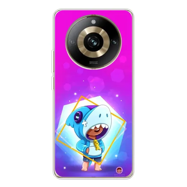 Чехол с рисунком «Леон в костюме Акулы» для Realme 11 Pro 5G
