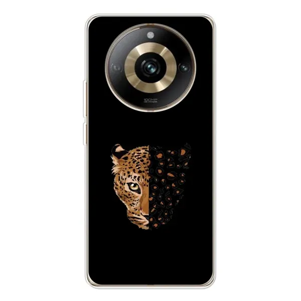 Чехол с рисунком «Леопард на черном» для Realme 11 Pro 5G Чехол с рисунком «Леопард на черном» для Realme 11 Pro 5G