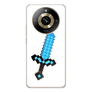 Чехлы для Realme 11 Pro 5G (Персонажи Майн Крафт) (Меч)