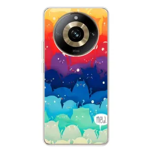 Силіконовий чохол з котиком для Realme 11 Pro 5G (Mew)