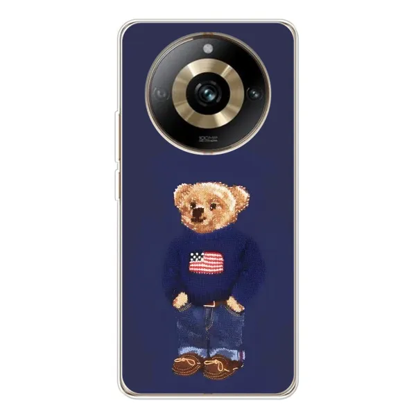 Чехол с рисунком «Мишка USA» для Realme 11 Pro 5G