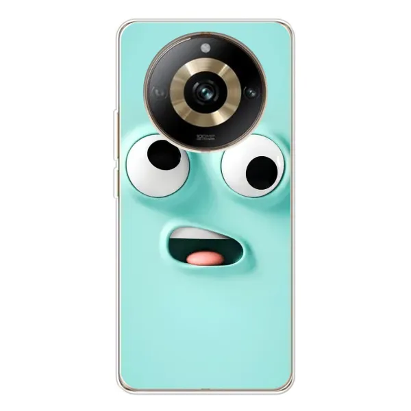 Чехол с рисунком «Забавное мятное лицо» для Realme 11 Pro 5G