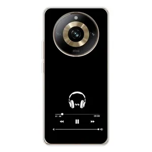 Чохол з картинками на чорному фоні для Realme 11 Pro 5G (Плеєр)