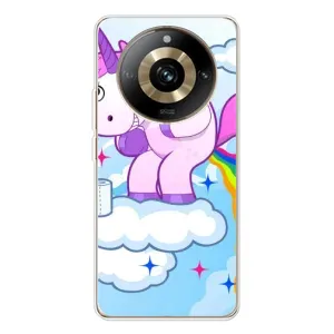 Чехол Unicorn на Realme 11 Pro 5G (Радуга единорожка)