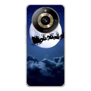 Чехол Санта Клаус для Realme 11 Pro 5G (Санта - луна)