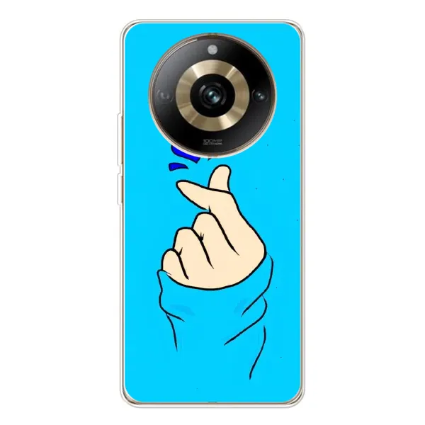 Чехол с рисунком «Сердце на синем» для Realme 11 Pro 5G Чехол с рисунком «Сердце на синем» для Realme 11 Pro 5G