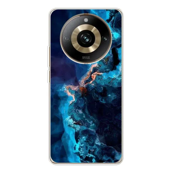 Чехол с рисунком «Синий мрамор» для Realme 11 Pro 5G Чехол с рисунком «Синий мрамор» для Realme 11 Pro 5G