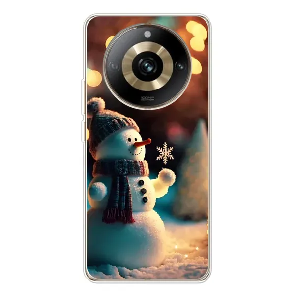 Чехол с рисунком «Снеговик праздничный» для Realme 11 Pro 5G Чехол с рисунком «Снеговик праздничный» для Realme 11 Pro 5G