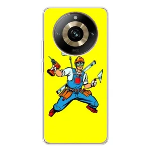 Силіконовий бампер (Працівники) на Realme 11 Pro 5G (Будівельник)