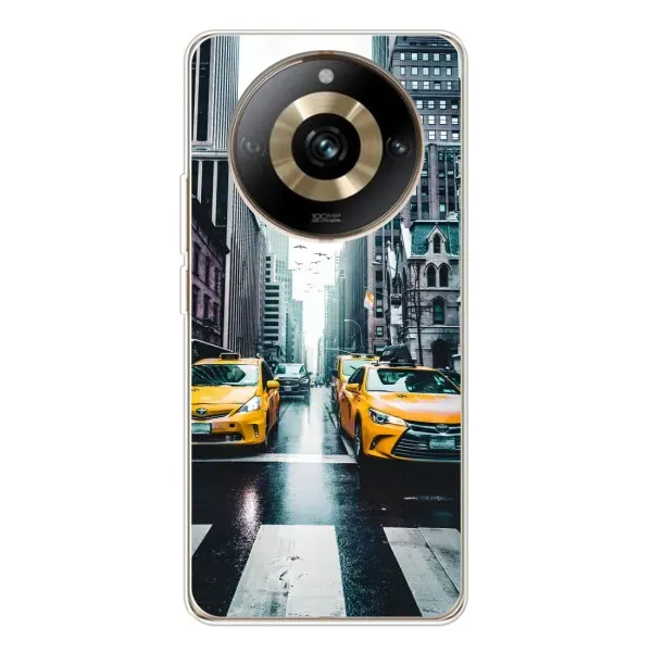 Чехол с рисунком «Такси» для Realme 11 Pro 5G Чехол с рисунком «Такси» для Realme 11 Pro 5G