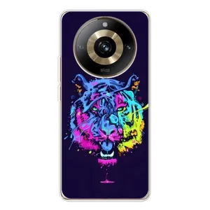 Силіконовий бампер з картинкою звірів для Realme 11 Pro 5G (Тигр-Арт)