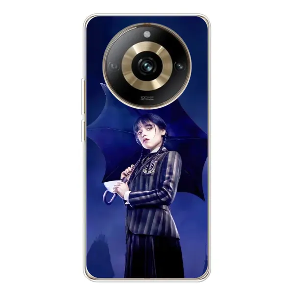 Чехол с рисунком «Уэнсдей с зонтом» для Realme 11 Pro 5G Чехол с рисунком «Уэнсдей с зонтом» для Realme 11 Pro 5G