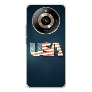 Чехол Флаг USA для Realme 11 Pro 5G (USA)