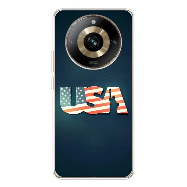 Чехол с рисунком «USA» для Realme 11 Pro 5G Чехол с рисунком «USA» для Realme 11 Pro 5G