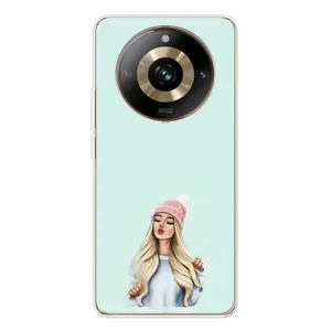 Силіконовый Чохол на Realme 11 Pro 5G з картинкой Модных девушек (В шапці)