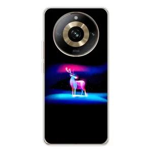 Силіконовий бампер з картинкою звірів для Realme 11 Pro 5G (Яскравий олень)