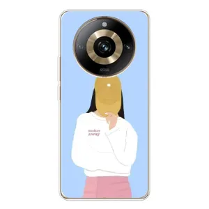 Силіконовый Чохол на Realme 11 Pro 5G з картинкой Модных девушек (Жовта кепка)