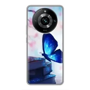 Силіконовий бампер з картинкою звірів для Realme 11 Pro Plus (Метелик синій)