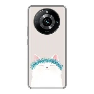 Чохол на тематику: Коти для Realme 11 Pro Plus (Білий котик)