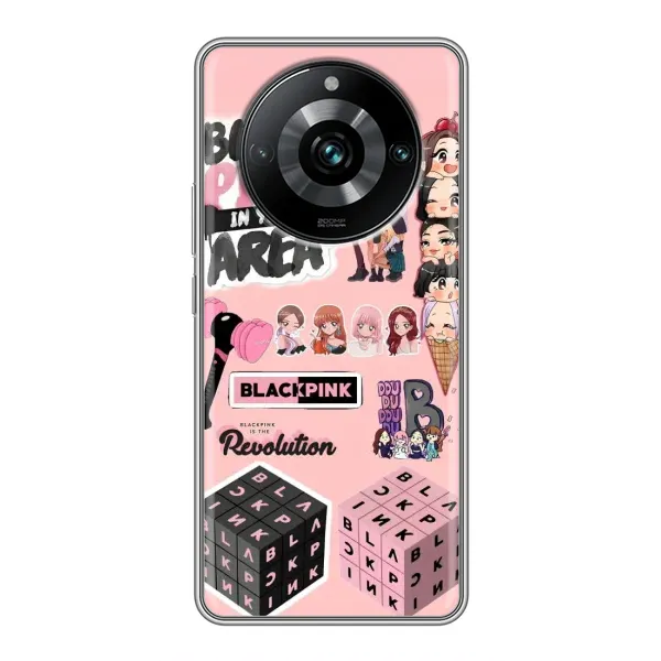 Чехол с рисунком «BLACK PINK коллаж» для Realme 11 Pro Plus