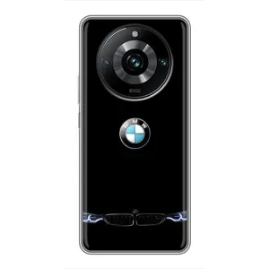 Силіконовий бампер з картинкою машини на Realme 11 Pro Plus (Чорний BMW)