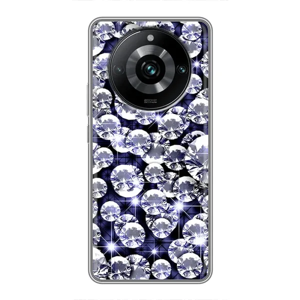Чехол с рисунком «Бриллианты» для Realme 11 Pro Plus